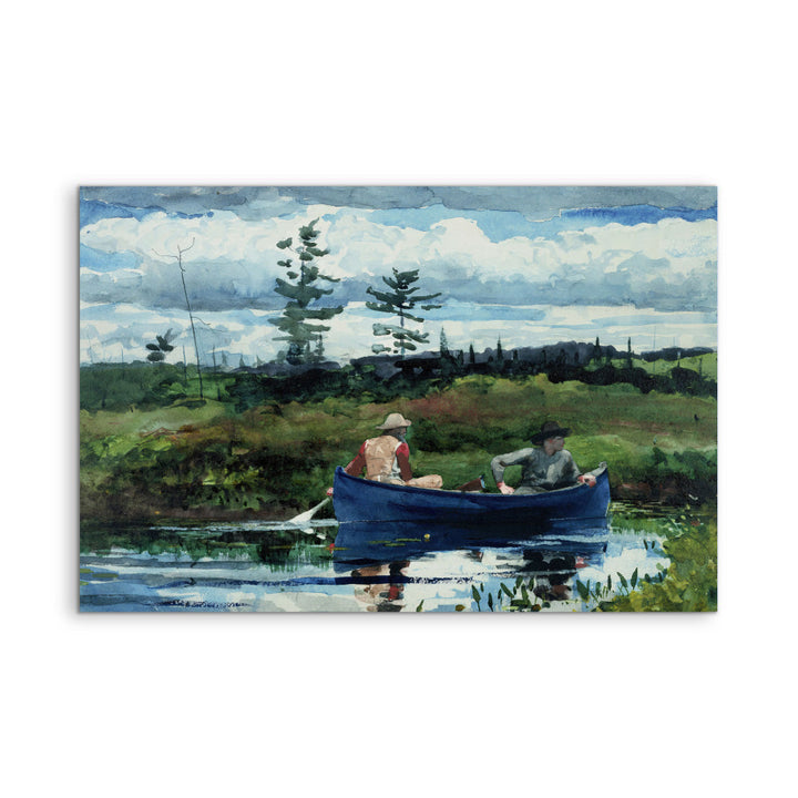 The Blue Boat By Winslow Homer - Vintage American Art Print Americana Coastal Hamptons
