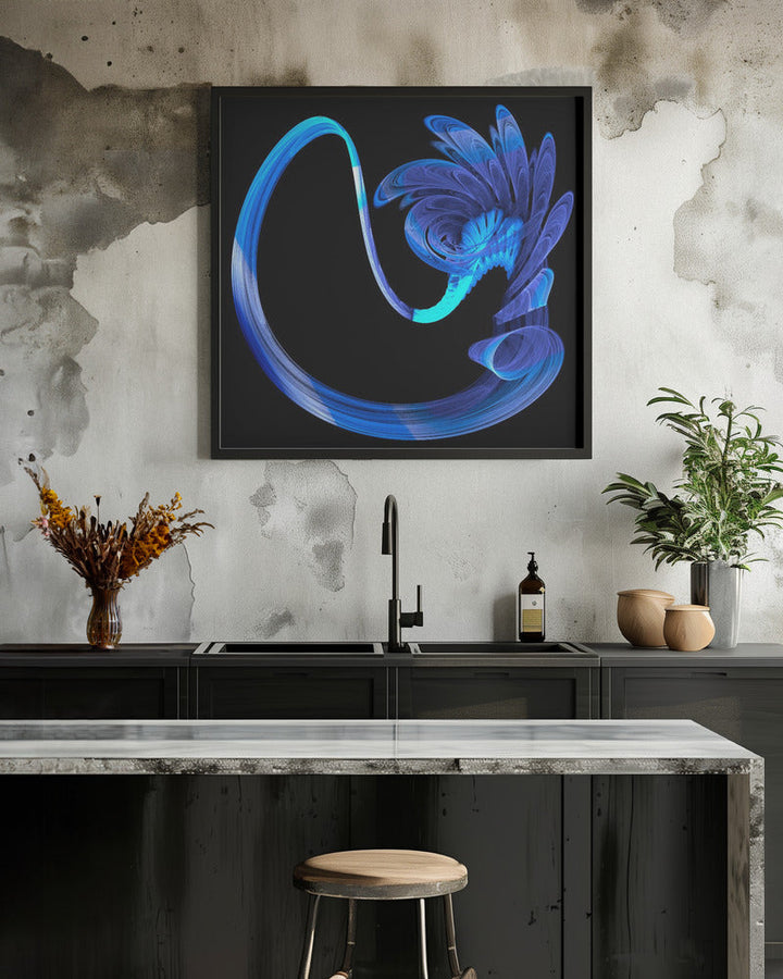 The Blues - Square Stretched Canvas, Poster or Fine Art Print I Heart Wall Art
