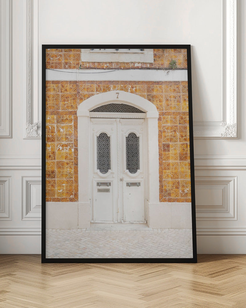 The Cascais Door - Stretched Canvas, Poster or Fine Art Print I Heart Wall Art