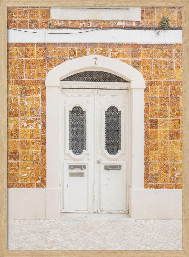 The Cascais Door - Stretched Canvas, Poster or Fine Art Print I Heart Wall Art