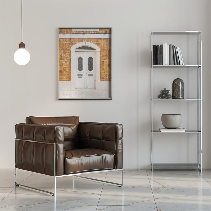 The Cascais Door - Stretched Canvas, Poster or Fine Art Print I Heart Wall Art