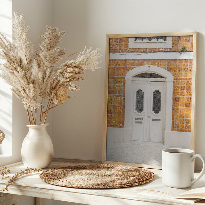 The Cascais Door - Stretched Canvas, Poster or Fine Art Print I Heart Wall Art