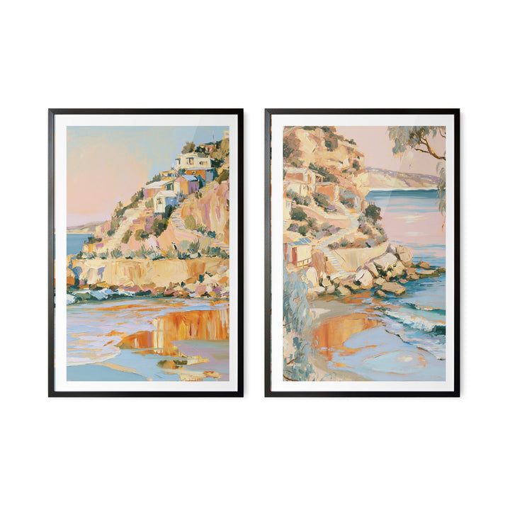 The Cliffside by IHeartStudio - Two Piece Australian Contemporary Coastal Canvas Print