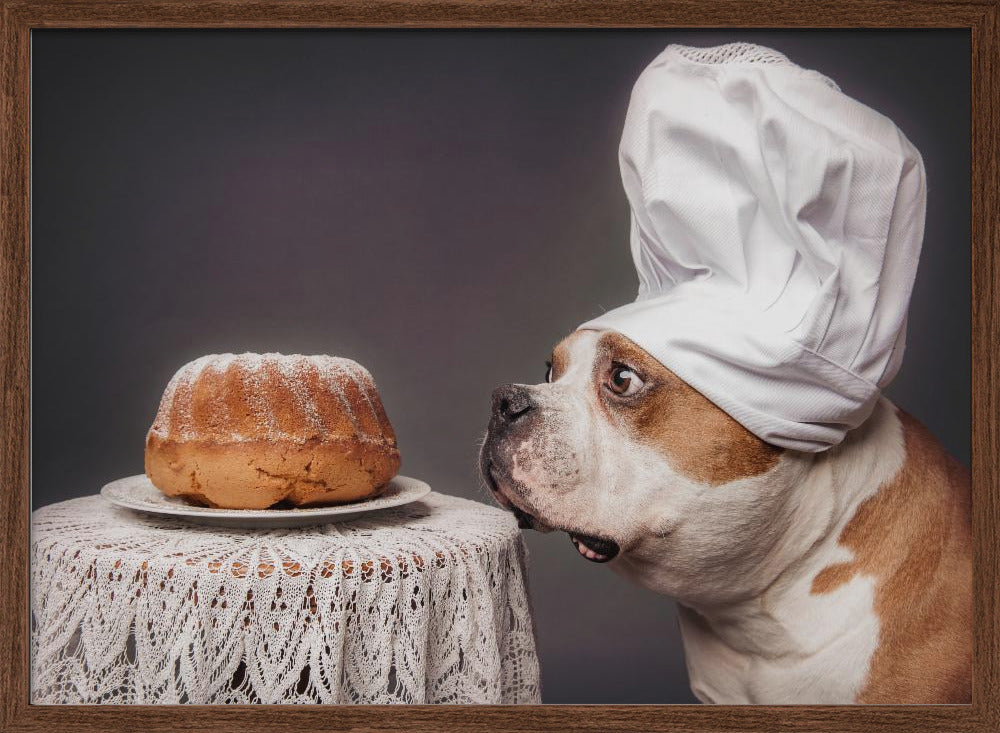 The Confectioner and his masterpiece - Stretched Canvas, Poster or Fine Art Print I Heart Wall Art