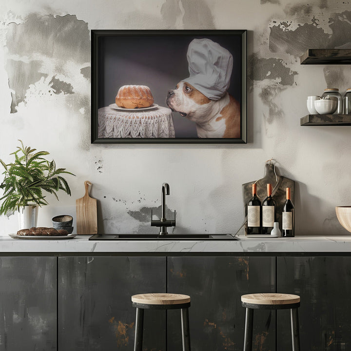 The Confectioner and his masterpiece - Stretched Canvas, Poster or Fine Art Print I Heart Wall Art
