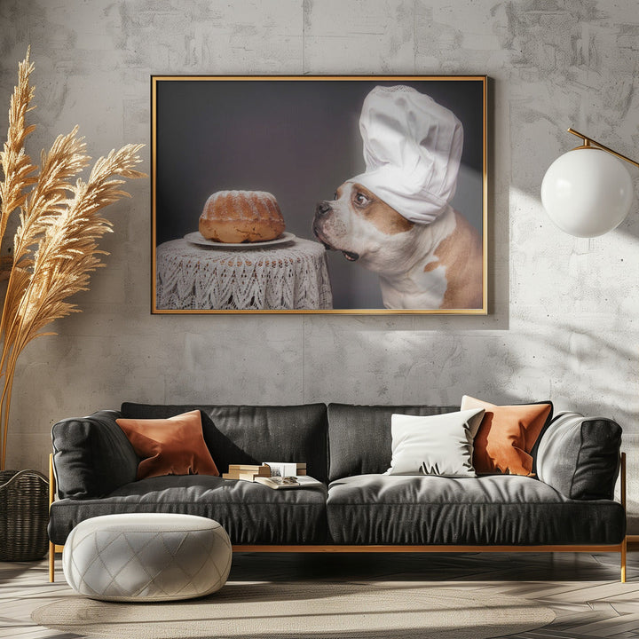 The Confectioner and his masterpiece - Stretched Canvas, Poster or Fine Art Print I Heart Wall Art