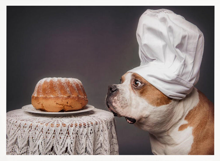The Confectioner and his masterpiece - Stretched Canvas, Poster or Fine Art Print I Heart Wall Art