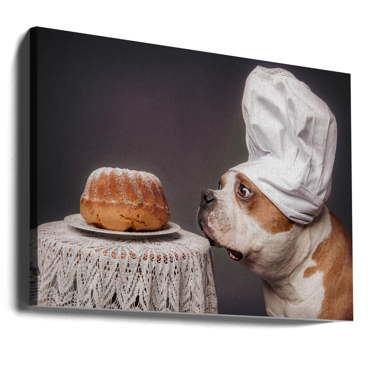 The Confectioner and his masterpiece - Stretched Canvas, Poster or Fine Art Print I Heart Wall Art