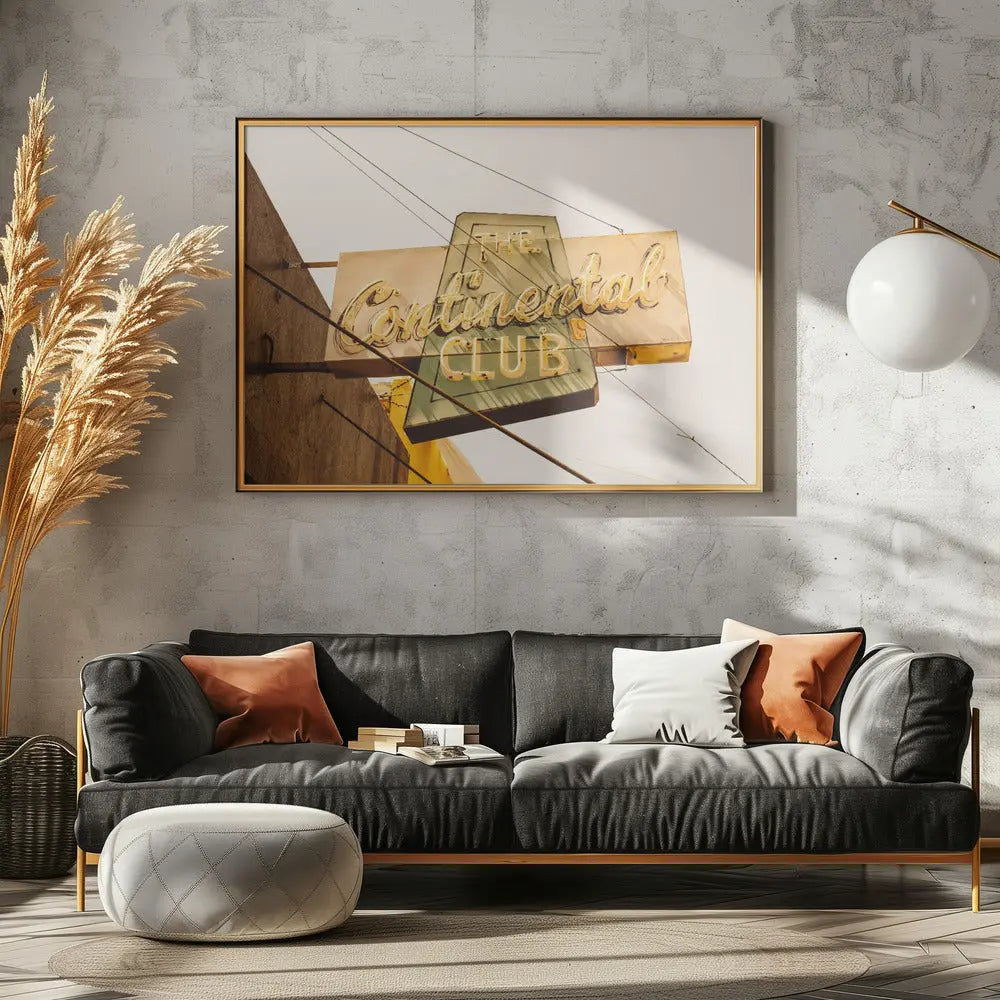 The Continental Club - Stretched Canvas, Poster or Fine Art Print I Heart Wall Art