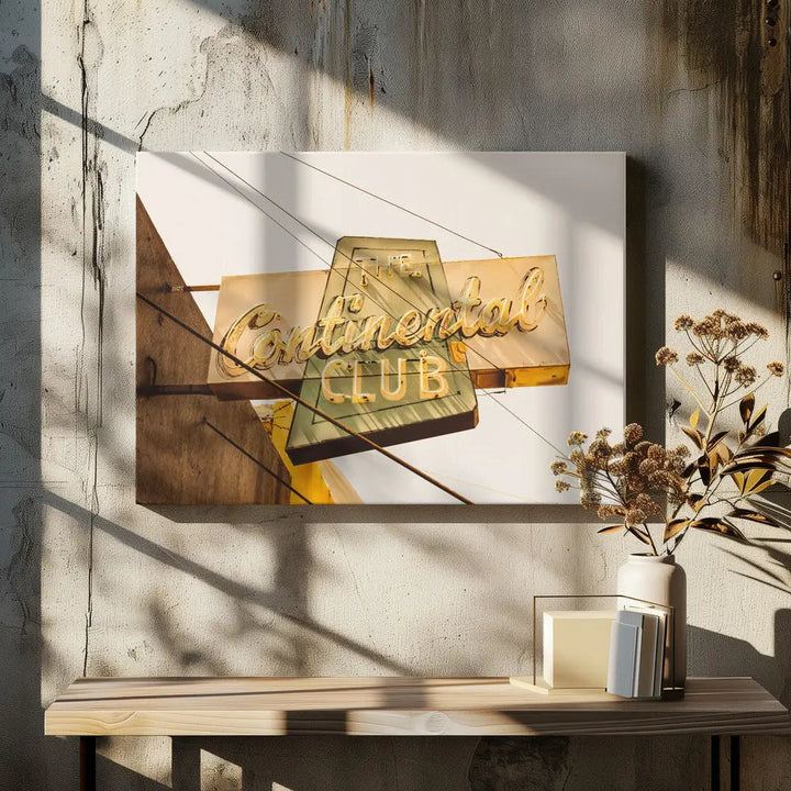 The Continental Club - Stretched Canvas, Poster or Fine Art Print I Heart Wall Art