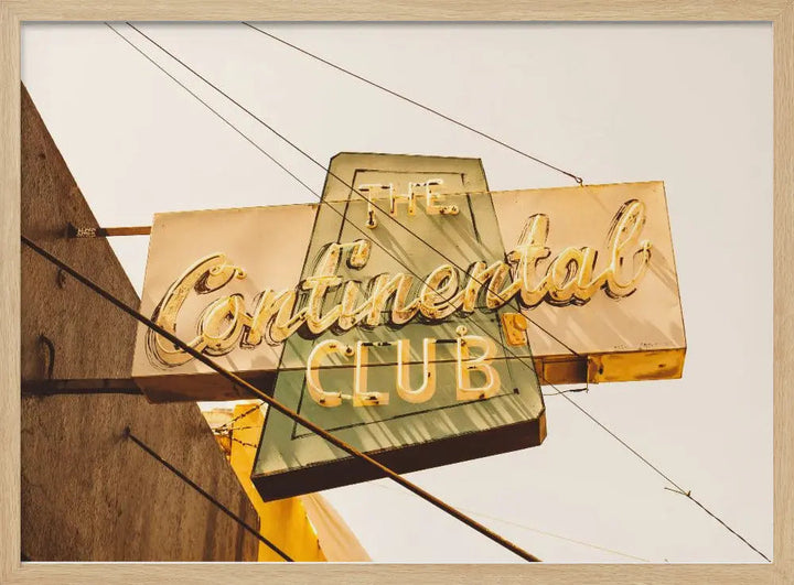 The Continental Club - Stretched Canvas, Poster or Fine Art Print I Heart Wall Art