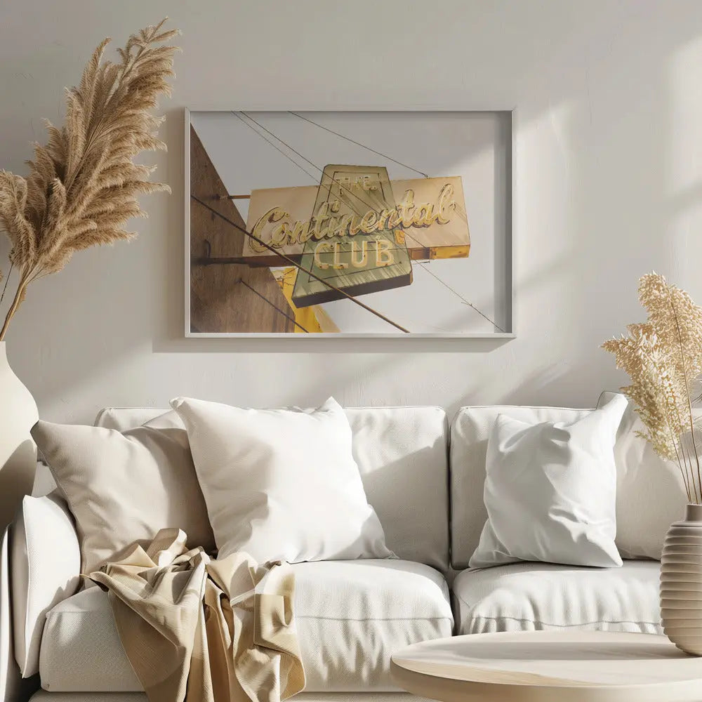 The Continental Club - Stretched Canvas, Poster or Fine Art Print I Heart Wall Art