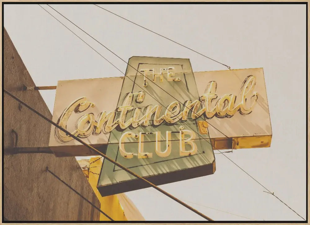 The Continental Club - Stretched Canvas, Poster or Fine Art Print I Heart Wall Art