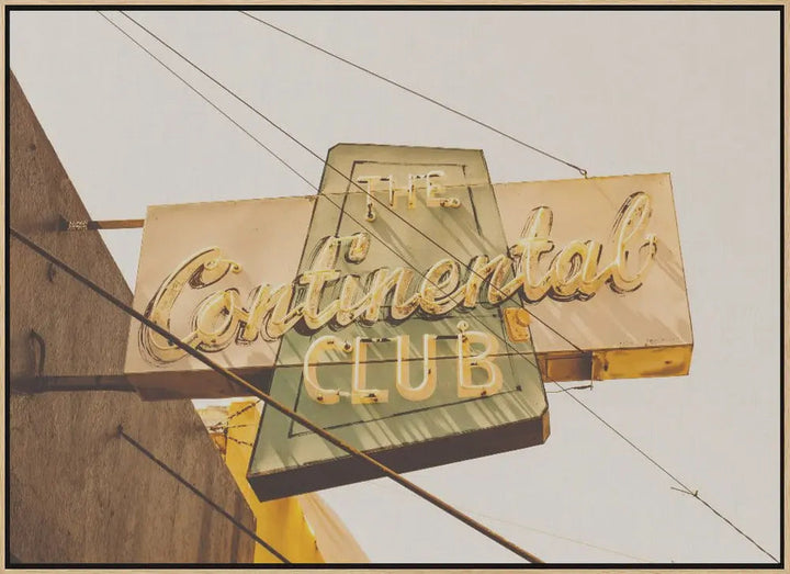 The Continental Club - Stretched Canvas, Poster or Fine Art Print I Heart Wall Art
