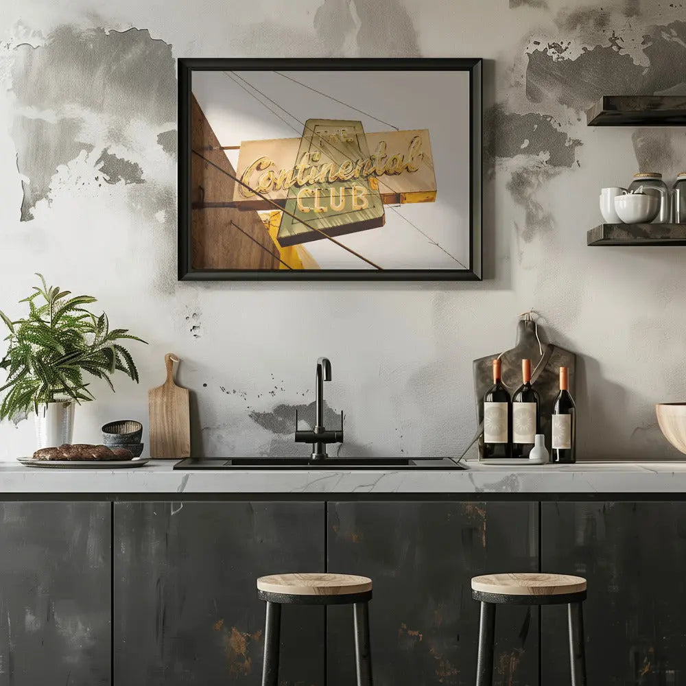 The Continental Club - Stretched Canvas, Poster or Fine Art Print I Heart Wall Art