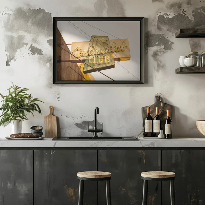 The Continental Club - Stretched Canvas, Poster or Fine Art Print I Heart Wall Art