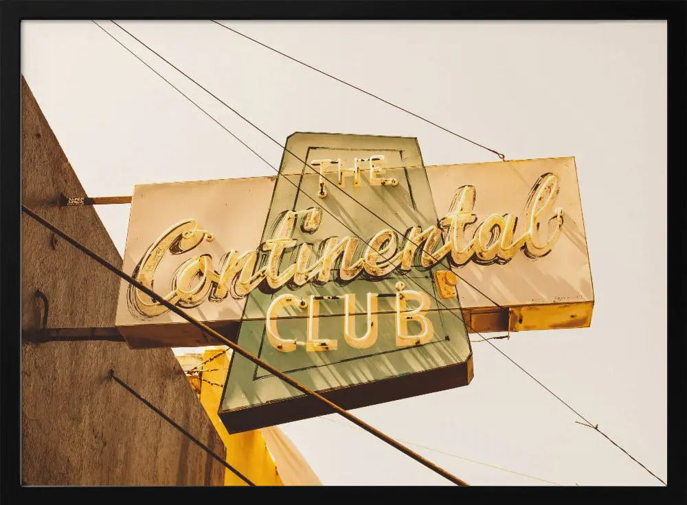 The Continental Club - Stretched Canvas, Poster or Fine Art Print I Heart Wall Art