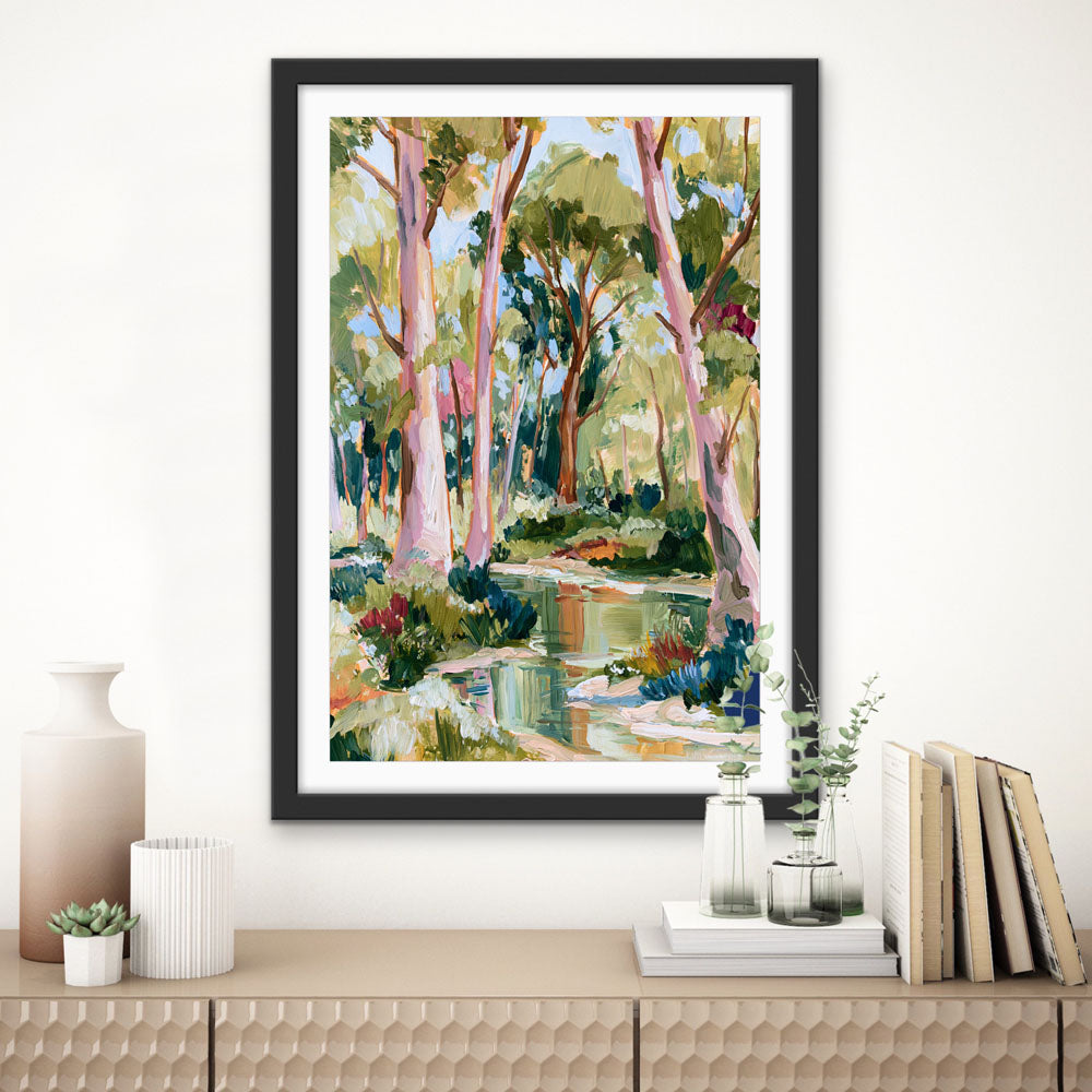 The Creek by IHeartStudio - Square Australian Eucalyptus Bush Garden Nature Canvas Art Print
