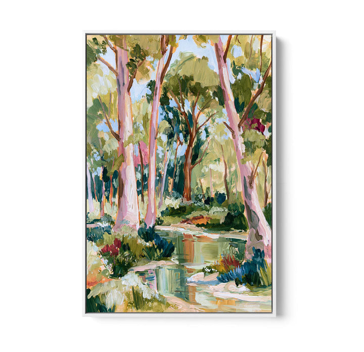 The Creek by IHeartStudio - Square Australian Eucalyptus Bush Garden Nature Canvas Art Print