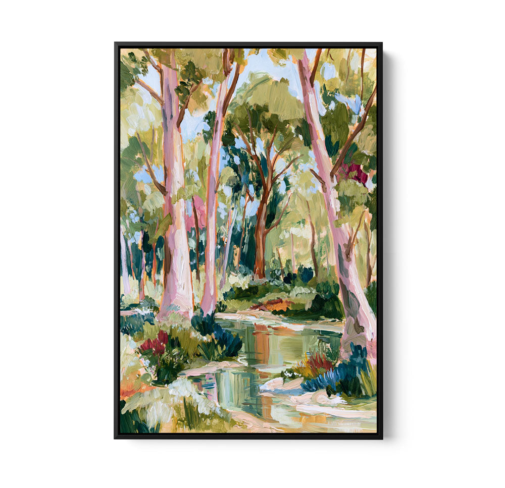 The Creek by IHeartStudio - Square Australian Eucalyptus Bush Garden Nature Canvas Art Print