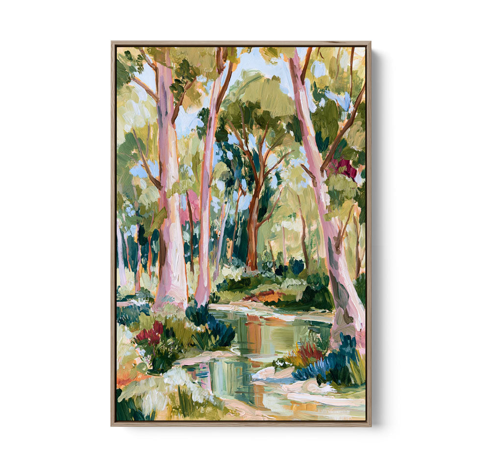 The Creek by IHeartStudio - Square Australian Eucalyptus Bush Garden Nature Canvas Art Print