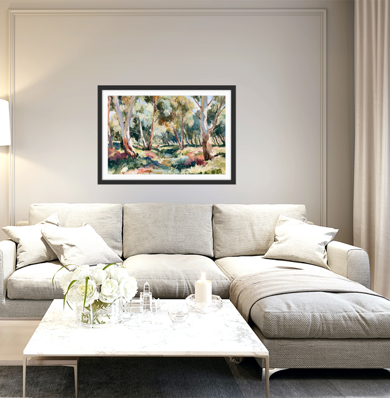 The Creek Ran Dry by IHeartStudio - Australian Eucalyptus Bush Garden Nature Canvas Art Print