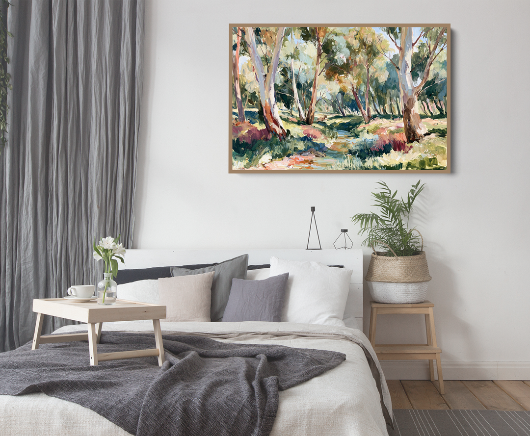 The Creek Ran Dry by IHeartStudio - Australian Eucalyptus Bush Garden Nature Canvas Art Print