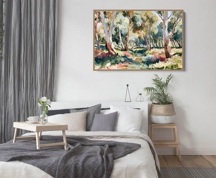 The Creek Ran Dry by IHeartStudio - Australian Eucalyptus Bush Garden Nature Canvas Art Print