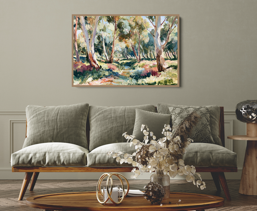 The Creek Ran Dry by IHeartStudio - Australian Eucalyptus Bush Garden Nature Canvas Art Print