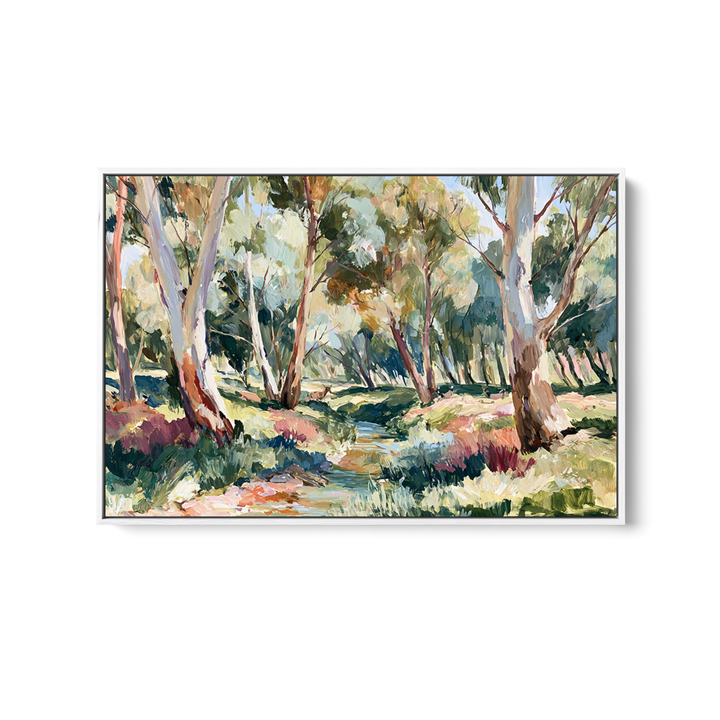 The Creek Ran Dry by IHeartStudio - Australian Eucalyptus Bush Garden Nature Canvas Art Print