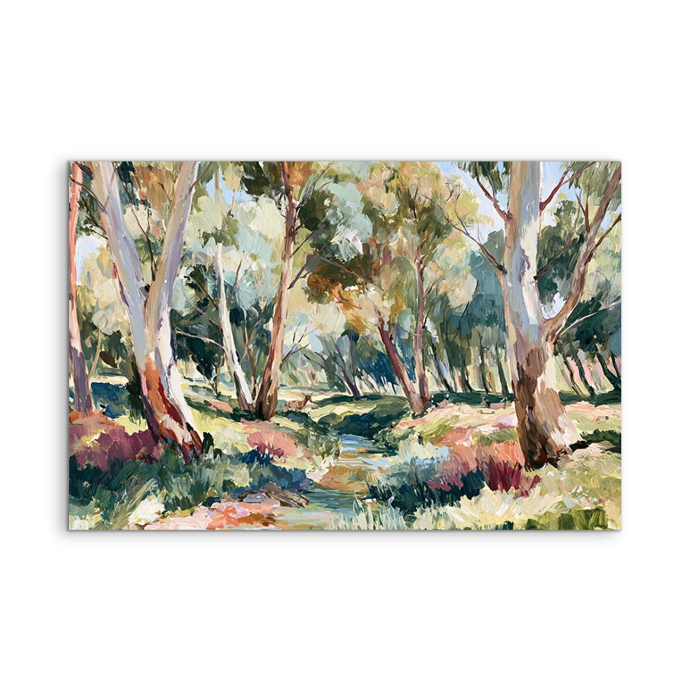 The Creek Ran Dry by IHeartStudio - Australian Eucalyptus Bush Garden Nature Canvas Art Print