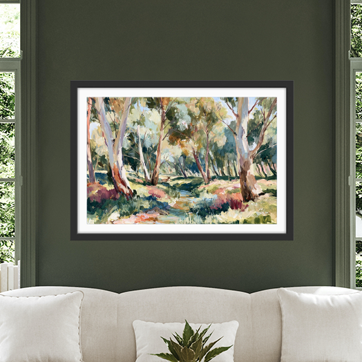 The Creek Ran Dry by IHeartStudio - Australian Eucalyptus Bush Garden Nature Canvas Art Print