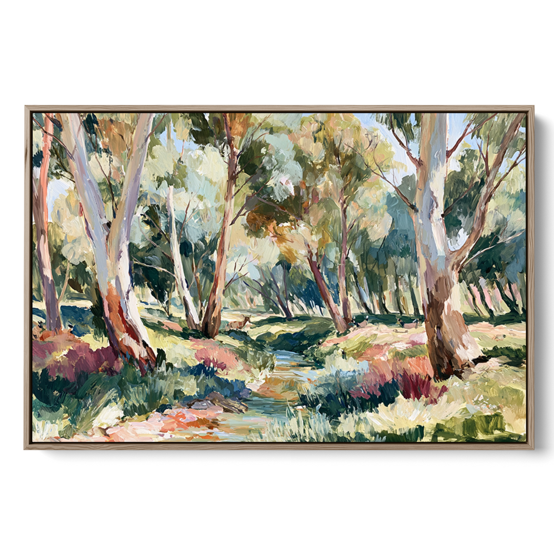 The Creek Ran Dry by IHeartStudio - Australian Eucalyptus Bush Garden Nature Canvas Art Print