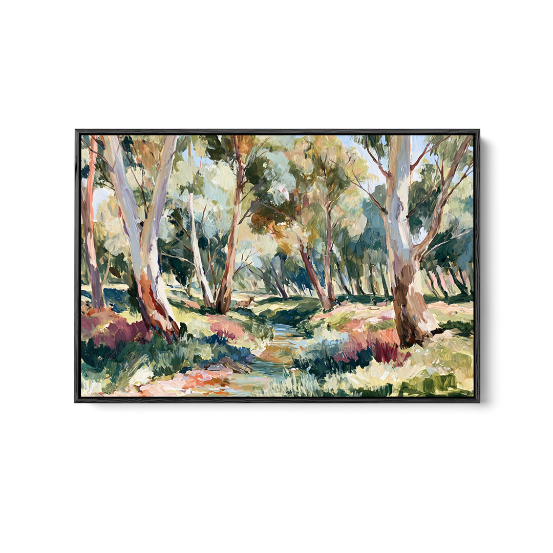 The Creek Ran Dry by IHeartStudio - Australian Eucalyptus Bush Garden Nature Canvas Art Print