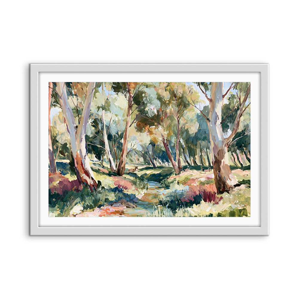 The Creek Ran Dry by IHeartStudio - Australian Eucalyptus Bush Garden Nature Canvas Art Print