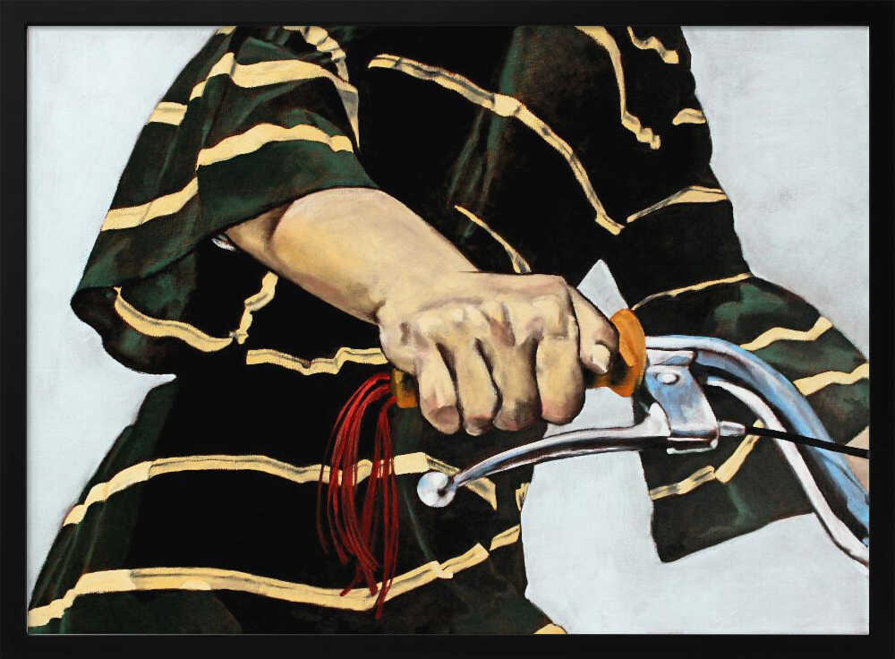 The Cyclist's Grip - Stretched Canvas, Poster or Fine Art Print - I Heart Wall Art - Poster Print, Canvas Print or Framed Art Print