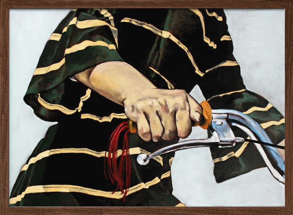 The Cyclist's Grip - Stretched Canvas, Poster or Fine Art Print - I Heart Wall Art - Poster Print, Canvas Print or Framed Art Print