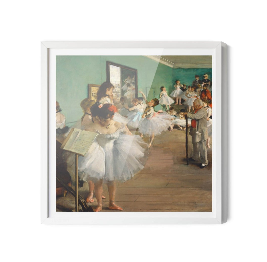 The Dance Class by Edgar Degas - Vintage Square Art Print - I Heart Wall Art - Poster Print, Canvas Print or Framed Art Print