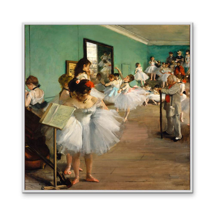 The Dance Class by Edgar Degas - Vintage Square Art Print - I Heart Wall Art - Poster Print, Canvas Print or Framed Art Print