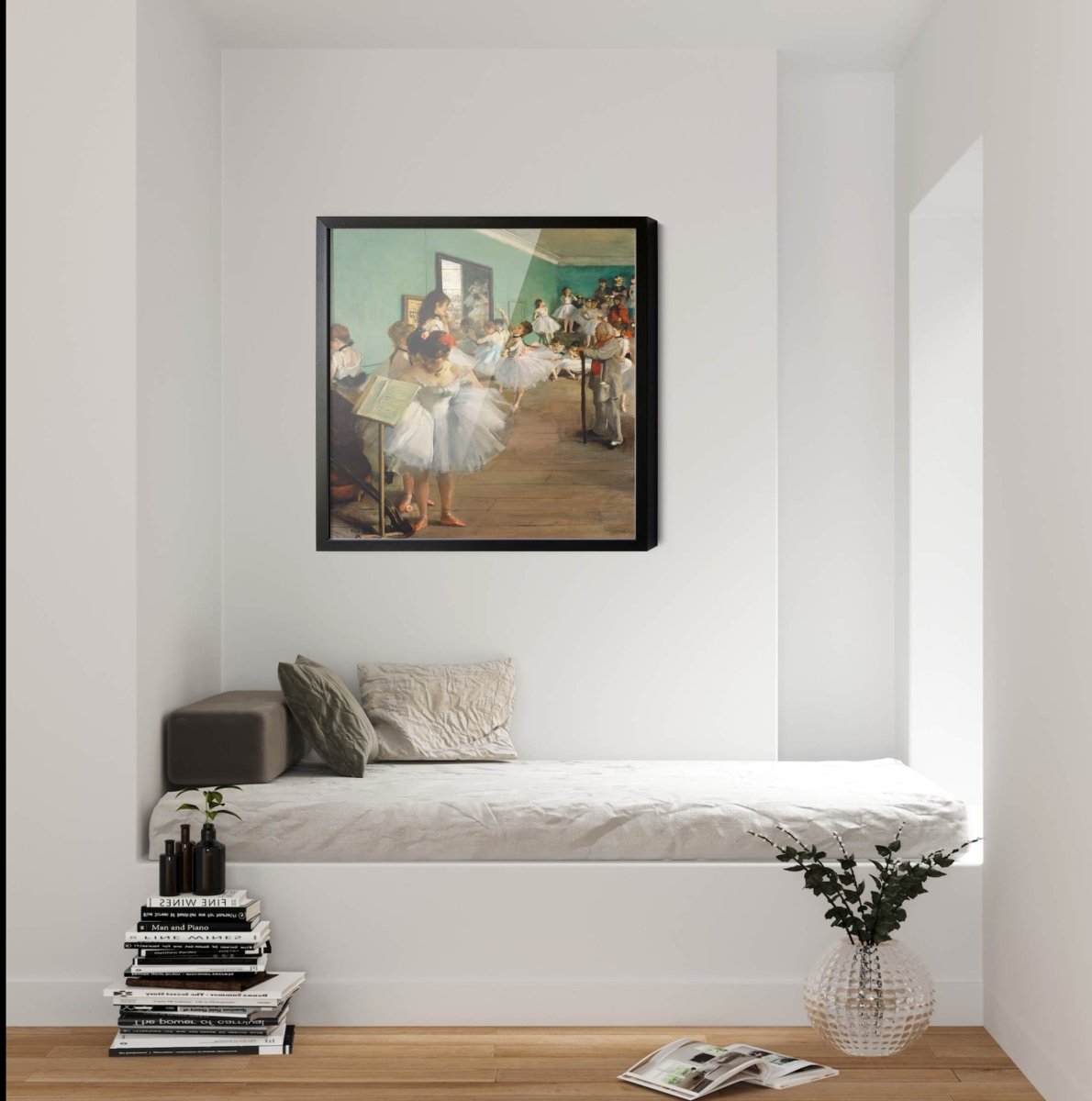 The Dance Class by Edgar Degas - Vintage Square Art Print - I Heart Wall Art - Poster Print, Canvas Print or Framed Art Print