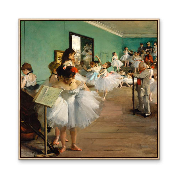 The Dance Class by Edgar Degas - Vintage Square Art Print - I Heart Wall Art - Poster Print, Canvas Print or Framed Art Print