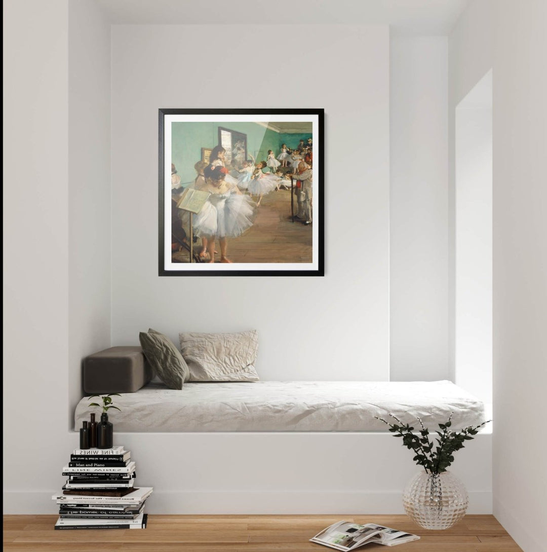 The Dance Class by Edgar Degas - Vintage Square Art Print - I Heart Wall Art - Poster Print, Canvas Print or Framed Art Print