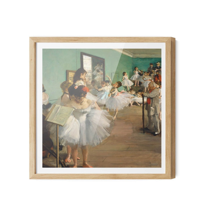 The Dance Class by Edgar Degas - Vintage Square Art Print - I Heart Wall Art - Poster Print, Canvas Print or Framed Art Print