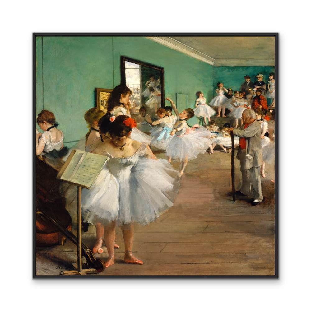 The Dance Class by Edgar Degas - Vintage Square Art Print - I Heart Wall Art - Poster Print, Canvas Print or Framed Art Print