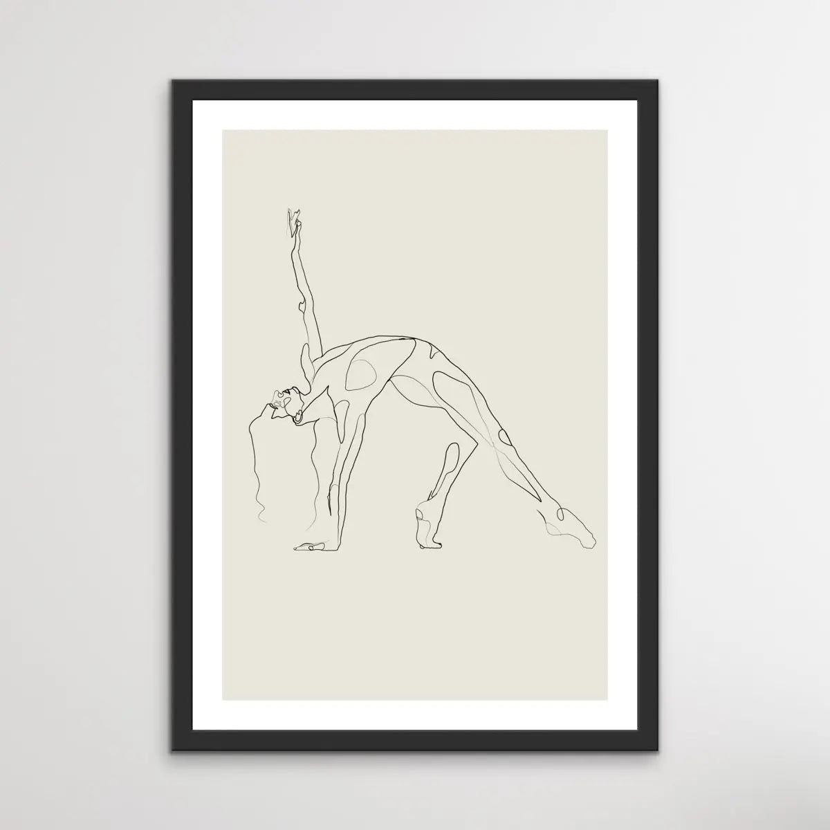 The Dancer Style A - Black and White Line Drawing Prints I Heart Wall Art Australia 