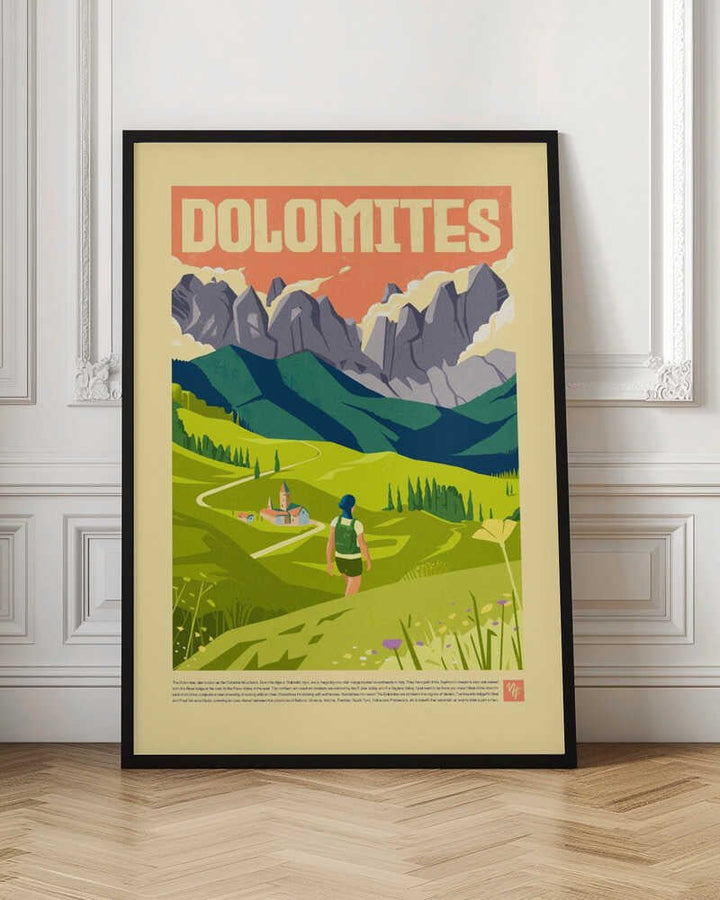 The Dolomites - Stretched Canvas, Poster or Fine Art Print - I Heart Wall Art - Poster Print, Canvas Print or Framed Art Print