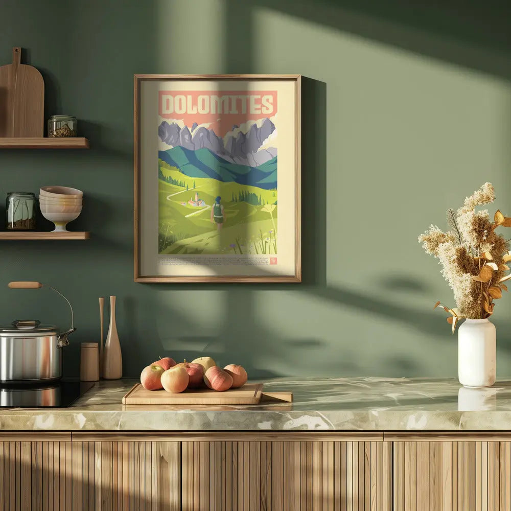 The Dolomites - Stretched Canvas, Poster or Fine Art Print I Heart Wall Art
