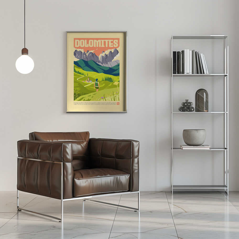 The Dolomites - Stretched Canvas, Poster or Fine Art Print - I Heart Wall Art - Poster Print, Canvas Print or Framed Art Print