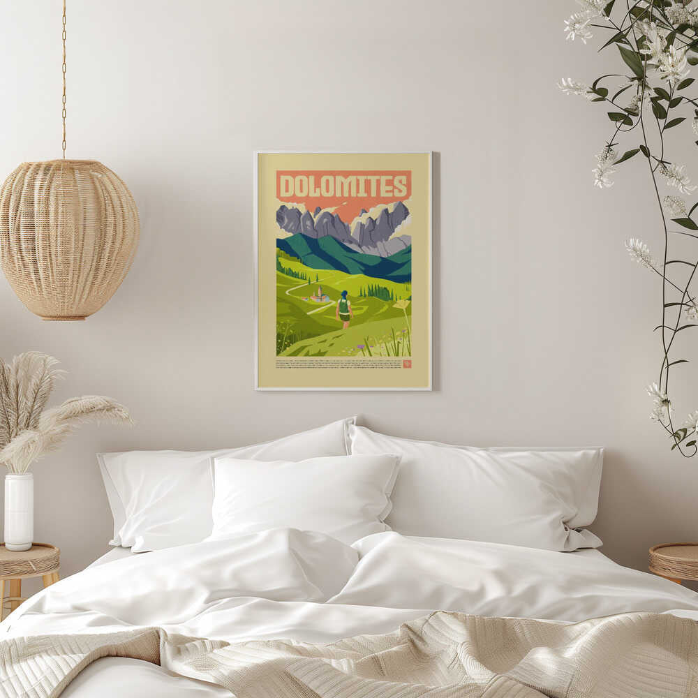 The Dolomites - Stretched Canvas, Poster or Fine Art Print - I Heart Wall Art - Poster Print, Canvas Print or Framed Art Print
