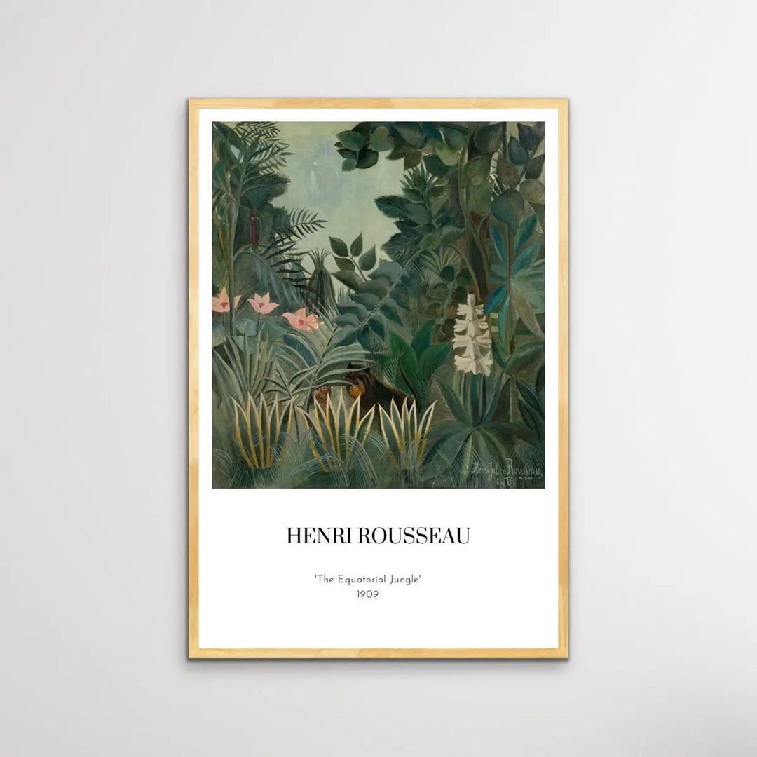 The Equatorial Jungle by Henri Rousseau - I Heart Wall Art